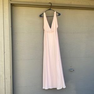 Pink long maxi dress. Size small